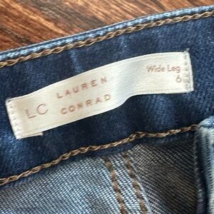 LC Lauren Conrad Women's Denim Wide Leg Jeans